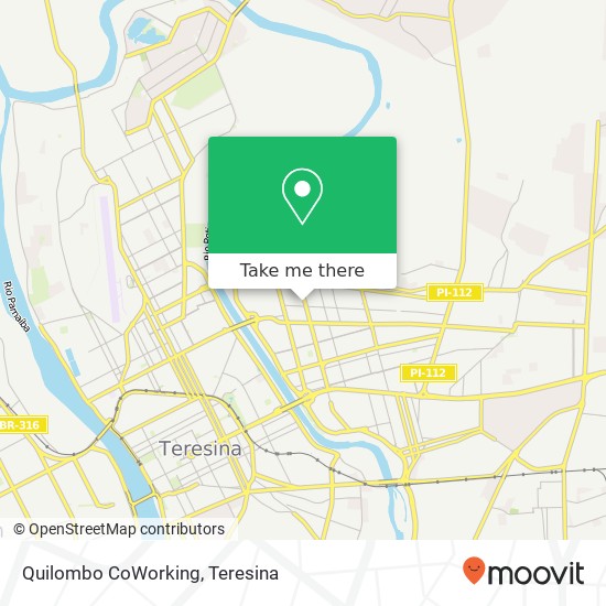 Mapa Quilombo CoWorking