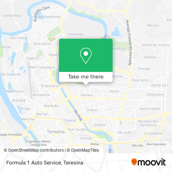 Mapa Formula 1 Auto Service