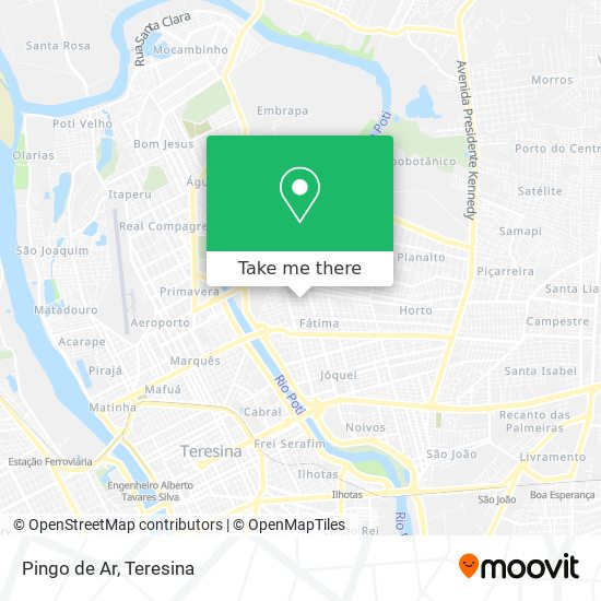 Pingo de Ar map