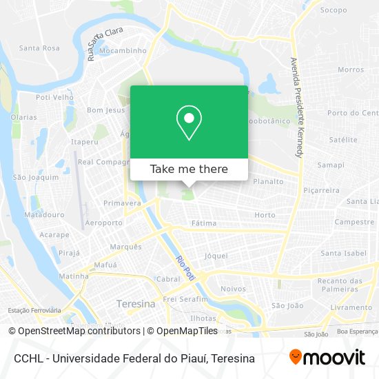 CCHL - Universidade Federal do Piauí map