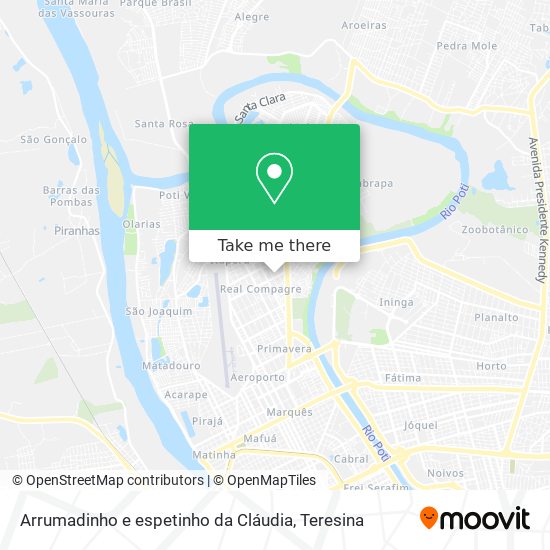 Arrumadinho e espetinho da Cláudia map