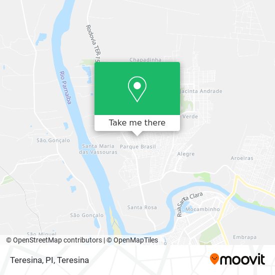 Teresina, PI map