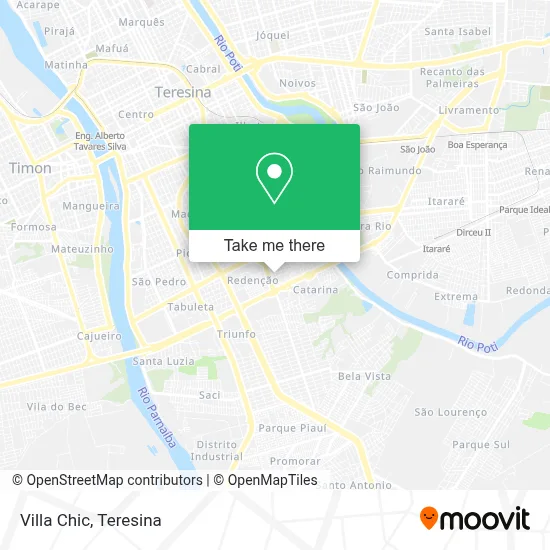 Villa Chic map
