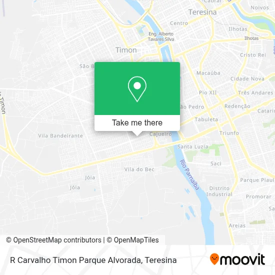 R Carvalho Timon Parque Alvorada map