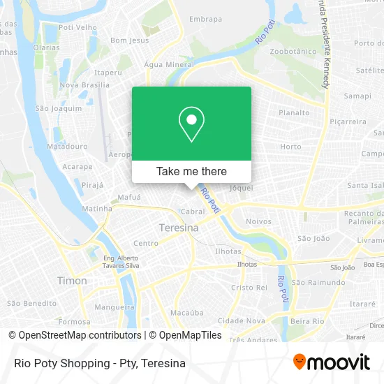 Rio Poty Shopping - Pty map