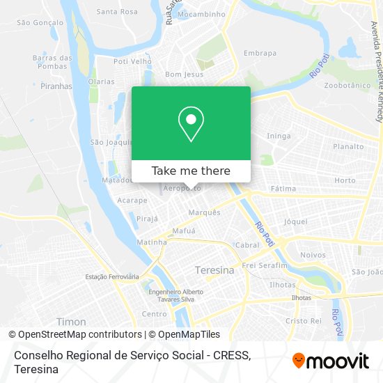 Conselho Regional de Serviço Social - CRESS map