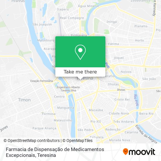 Mapa Farmacia de Dispensação de Medicamentos Excepcionais