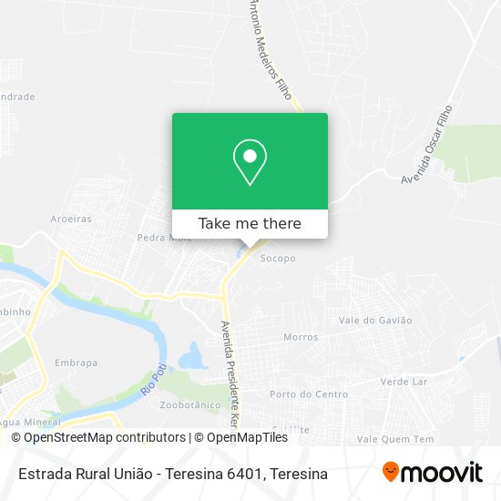 Estrada Rural União - Teresina 6401 map