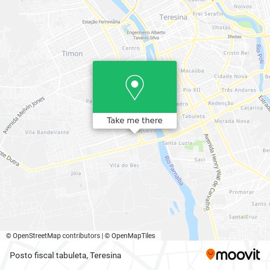 Posto fiscal tabuleta map