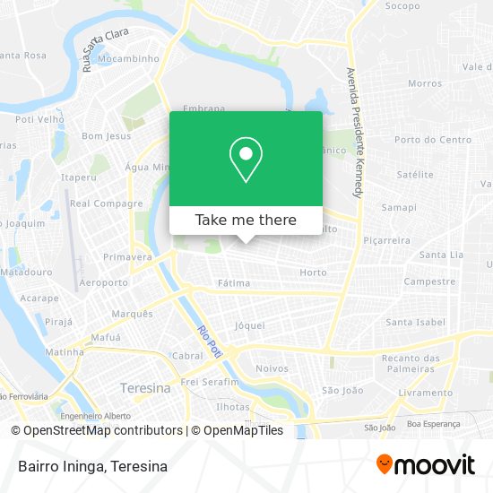 Bairro Ininga map