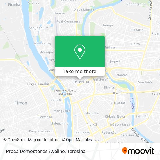 Praça Demóstenes Avelino map