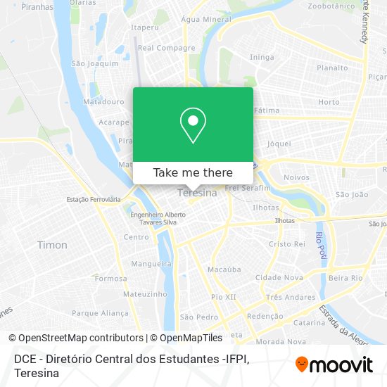 Mapa DCE - Diretório Central dos Estudantes -IFPI