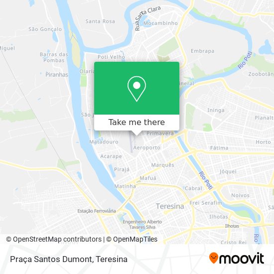 Praça Santos Dumont map