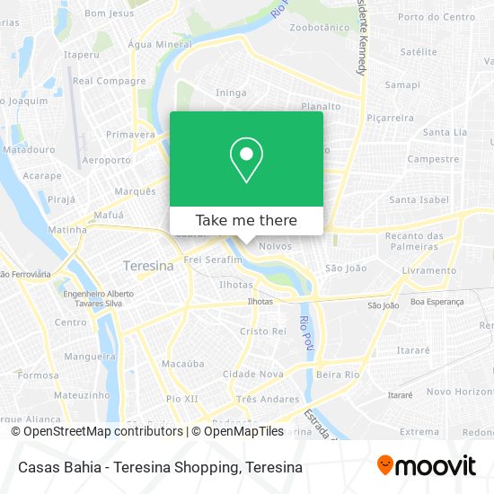 Casas Bahia - Teresina Shopping map