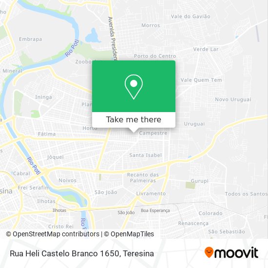Rua Heli Castelo Branco 1650 map