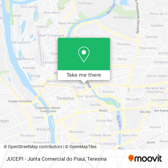JUCEPI - Junta Comercial do Piauí map