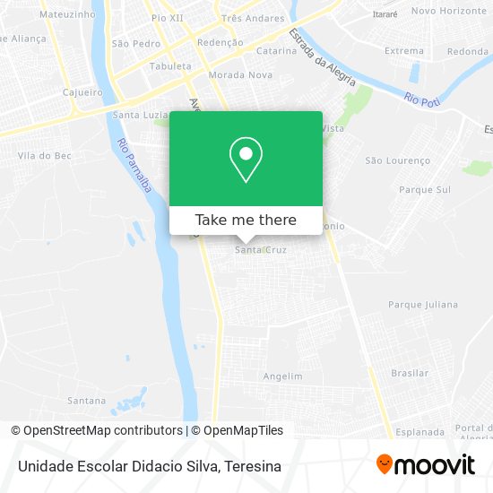 Unidade Escolar Didacio Silva map