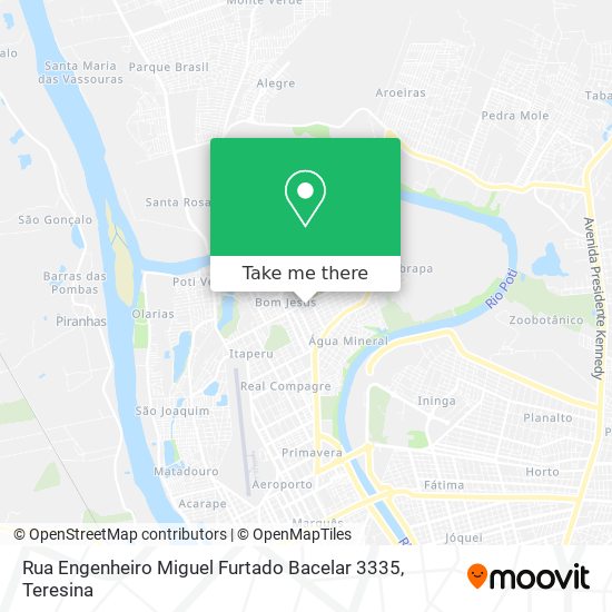 Mapa Rua Engenheiro Miguel Furtado Bacelar 3335