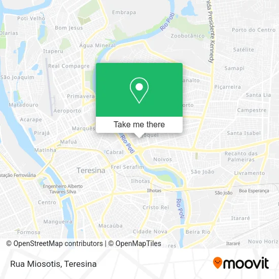 Rua Miosotis map