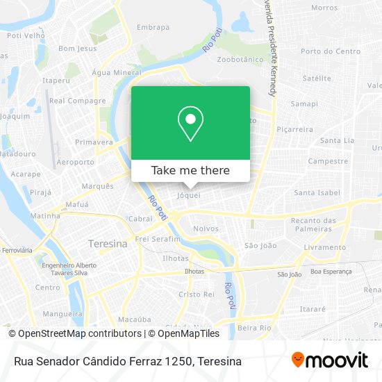 Mapa Rua Senador Cândido Ferraz 1250