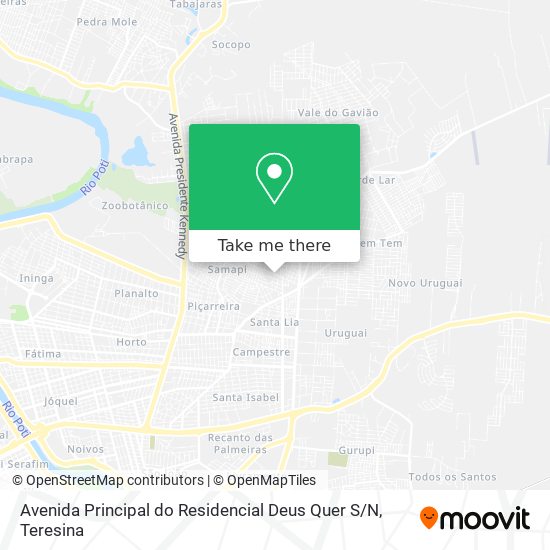 Avenida Principal do Residencial Deus Quer S / N map