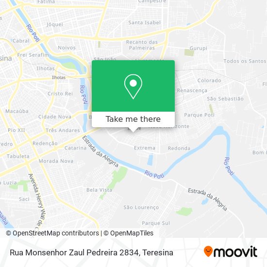 Rua Monsenhor Zaul Pedreira 2834 map