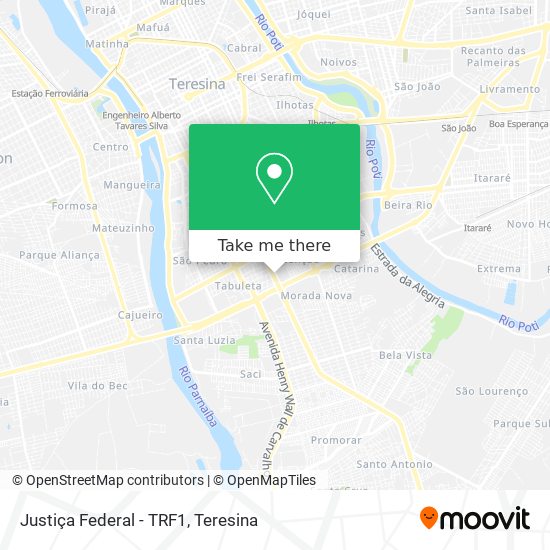 Justiça Federal - TRF1 map
