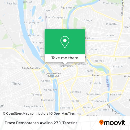 Praca Demostenes Avelino 270 map
