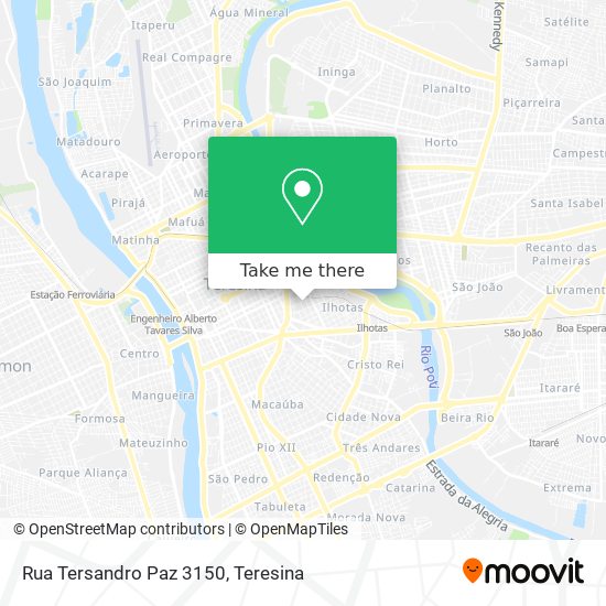 Rua Tersandro Paz 3150 map