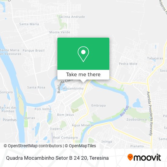 Quadra Mocambinho Setor B 24 20 map