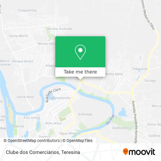 Clube dos Comerciários map