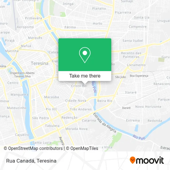 Rua Canadá map