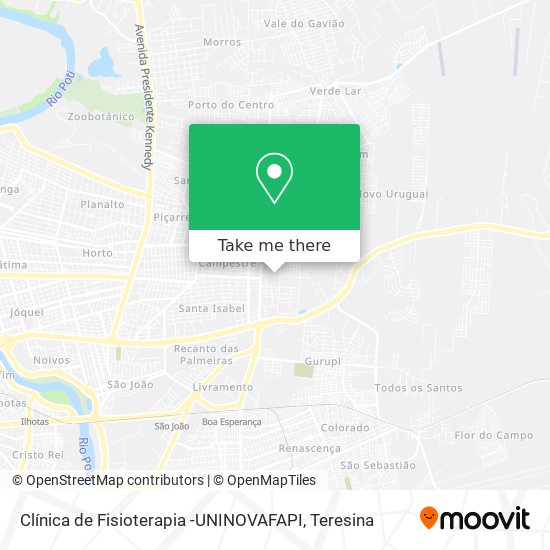 Clínica de Fisioterapia -UNINOVAFAPI map