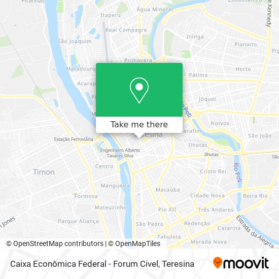 Caixa Econômica Federal - Forum Civel map