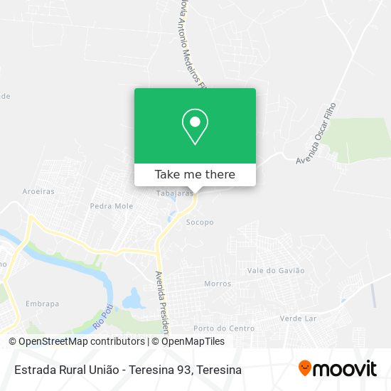 Estrada Rural União - Teresina 93 map