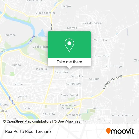 Rua Porto Rico map