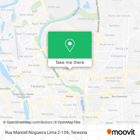 Mapa Rua Manoel Nogueira Lima 2-106