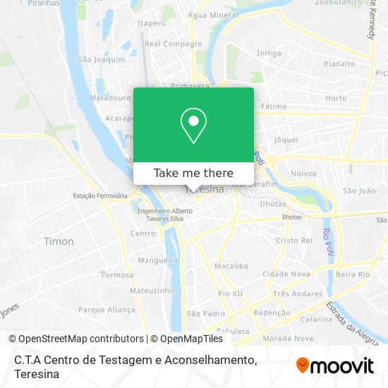 Mapa C.T.A Centro de Testagem e Aconselhamento