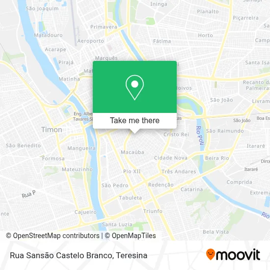 Rua Sansão Castelo Branco map