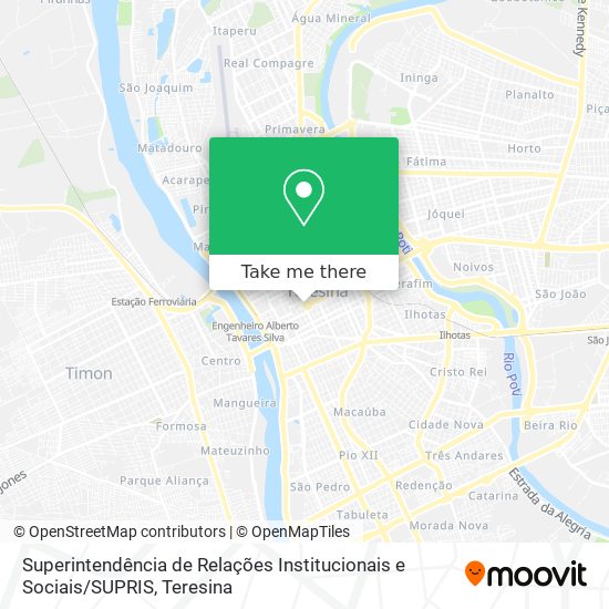 Superintendência de Relações Institucionais e Sociais / SUPRIS map