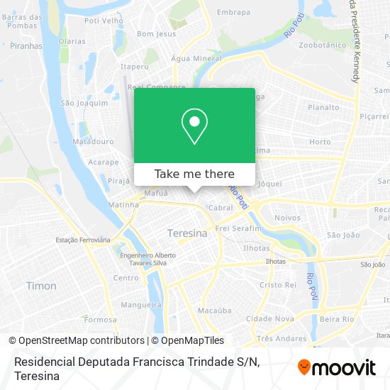 Residencial Deputada Francisca Trindade S / N map