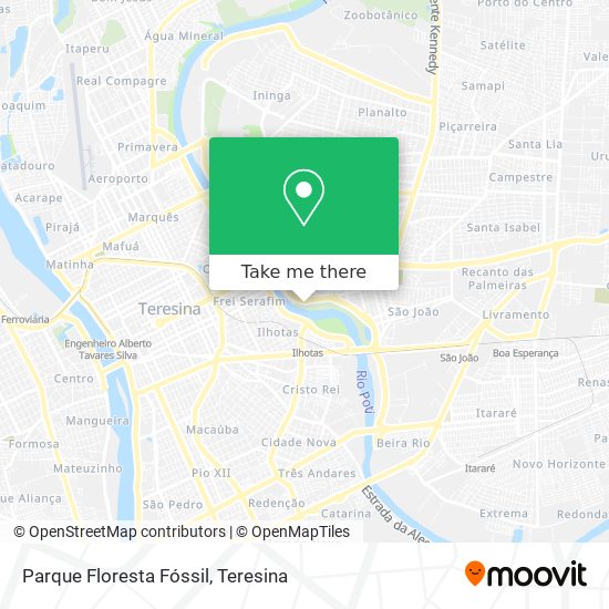 Parque Floresta Fóssil map