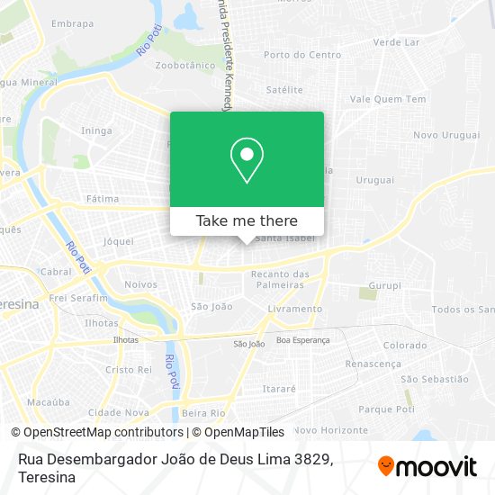 Rua Desembargador João de Deus Lima 3829 map