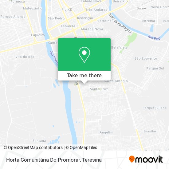 Horta Comunitária Do Promorar map