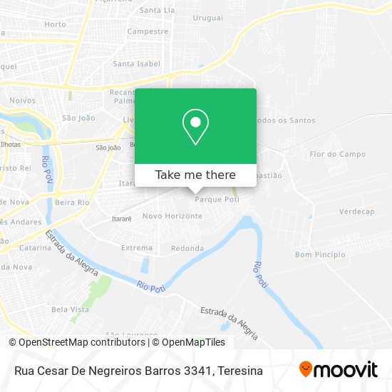 Mapa Rua Cesar De Negreiros Barros 3341