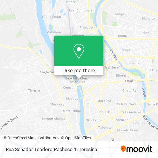 Mapa Rua Senador Teodoro Pachêco 1