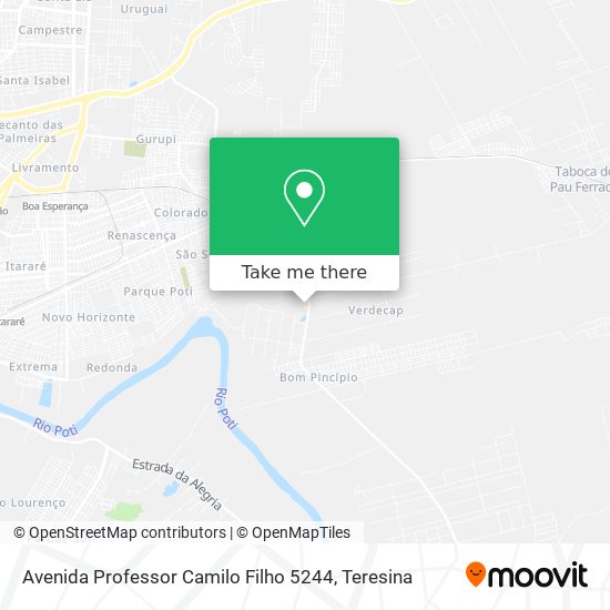 Avenida Professor Camilo Filho 5244 map
