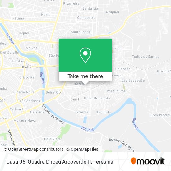 Casa 06, Quadra Dirceu Arcoverde-II map