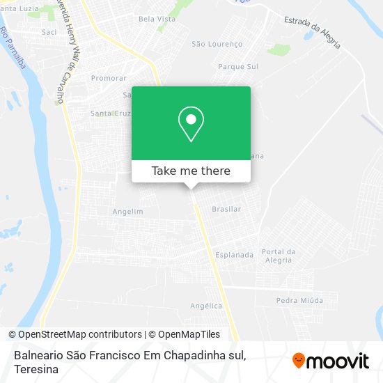 Balneario São Francisco Em Chapadinha sul map