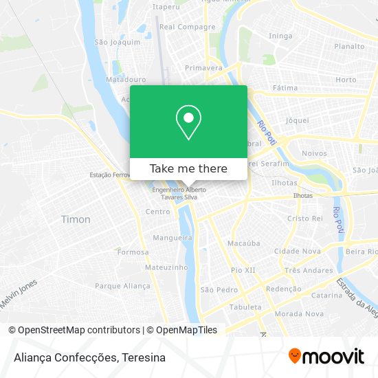 Aliança Confecções map